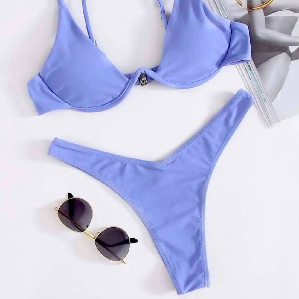 Underwire High Leg Bikini Swimsuit